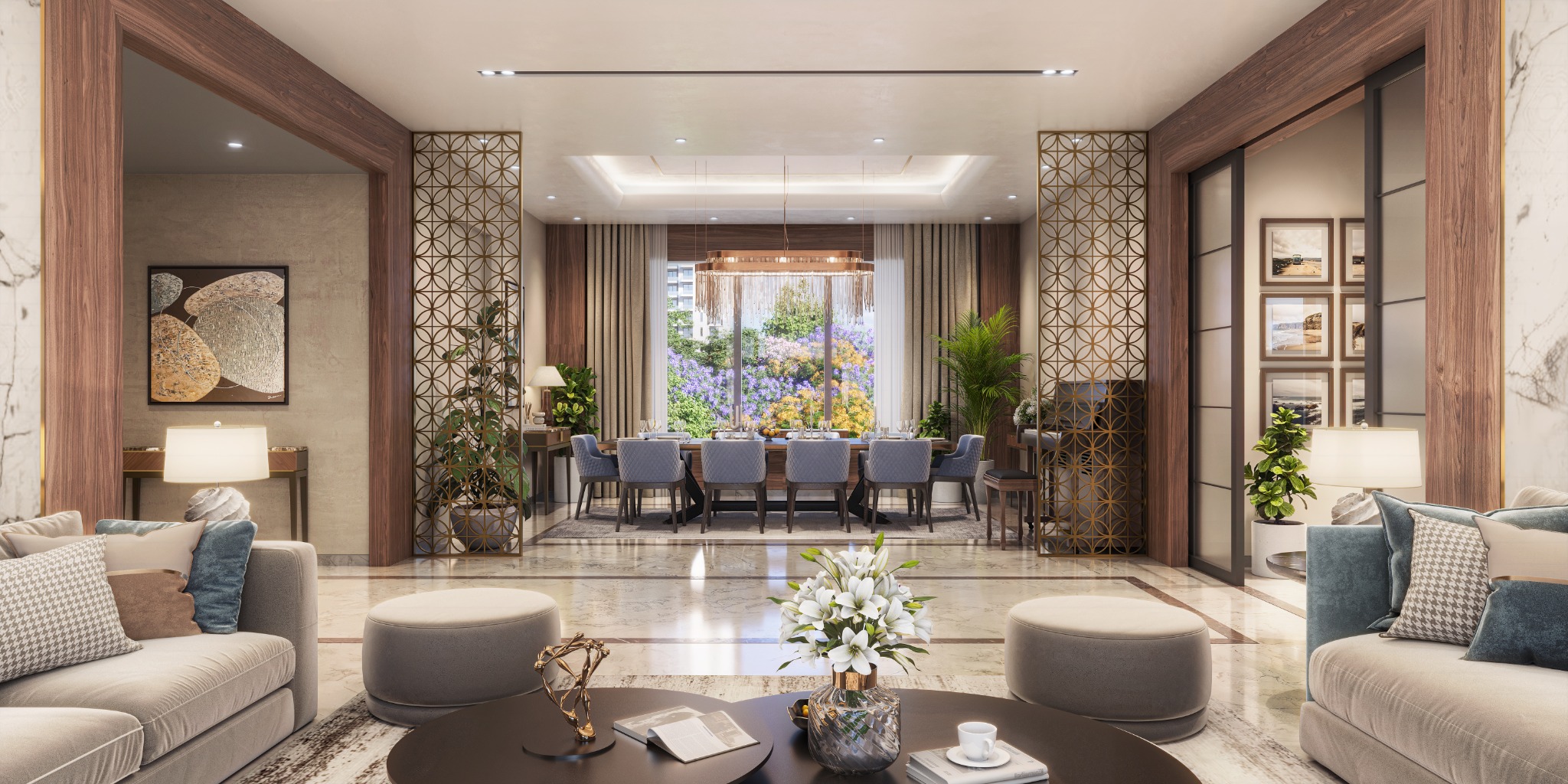 Opulent living room